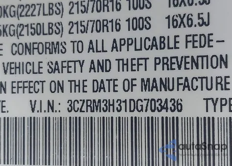 2013 Honda Cr-V Lx from USA, damaged, VIN 3CZRM3H31DG703436